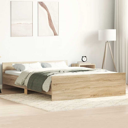 Bed Frame | Sonoma Oak | Engineered wood | 120x200 cm |  Durable