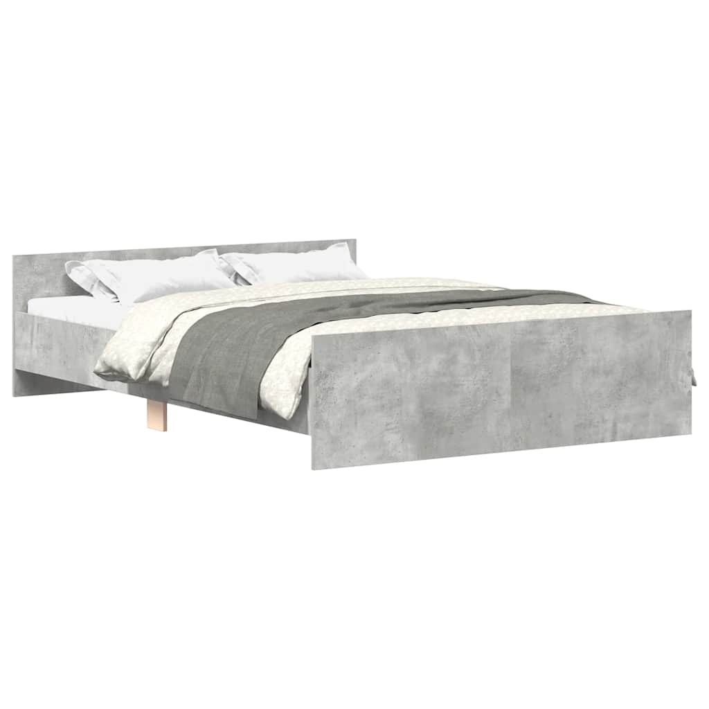Bed Frame | Concrete Grey | Engineered wood, solid pine, plywood