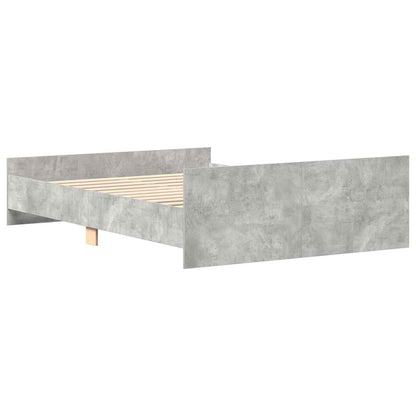 Bed Frame | Concrete Grey | Engineered wood, solid pine, plywood