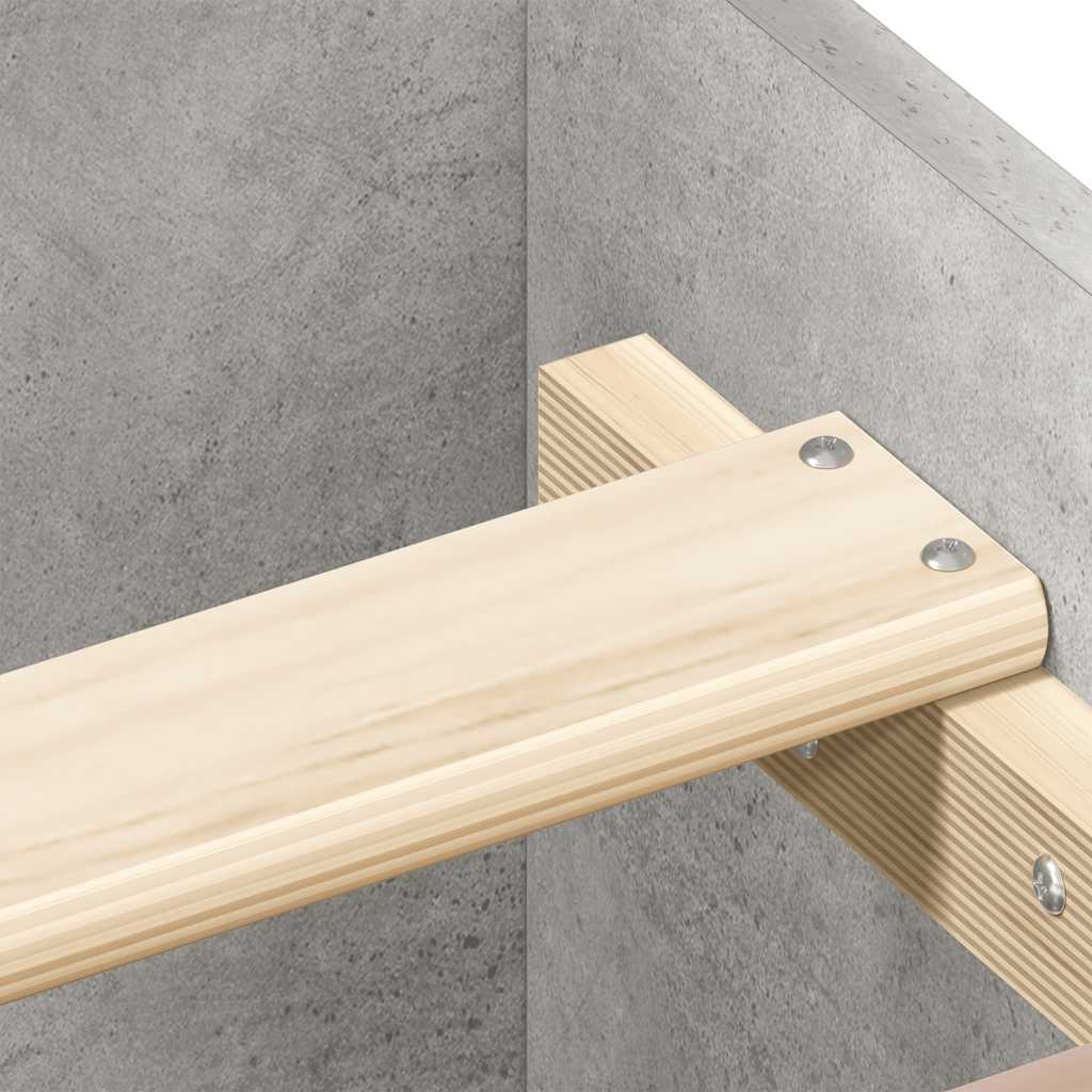 Bed Frame | Concrete Grey | Engineered wood, solid pine, plywood