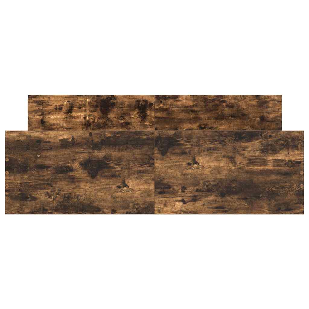 Bed Frame | Smoked Oak | Engineered wood, solid pinewood | Double