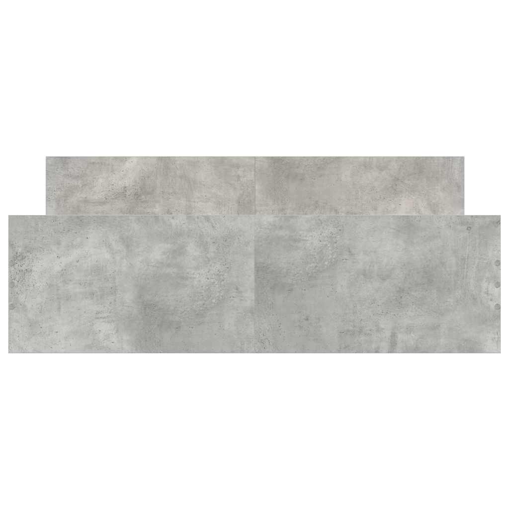 Bed Frame without Mattress Concrete Grey 140x200 cm