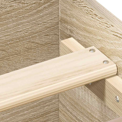 Bed Frame without Mattress Sonoma Oak 150x200 cm King Size