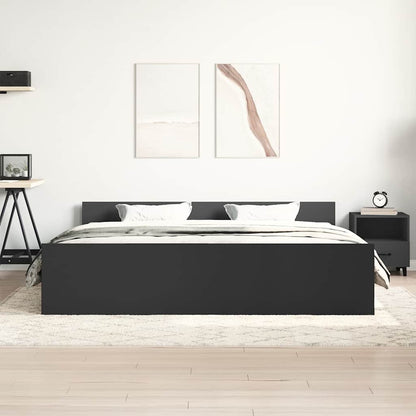 Bed Frame without Mattress Black 160x200 cm