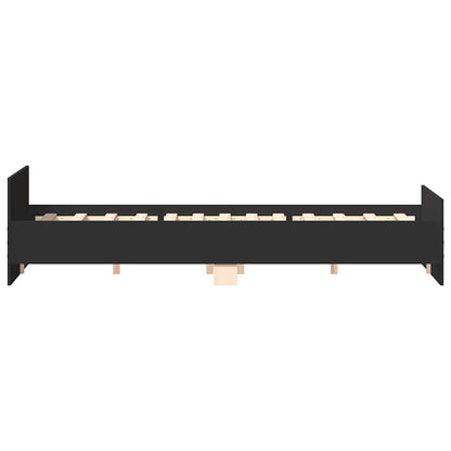 Bed Frame without Mattress Black 160x200 cm