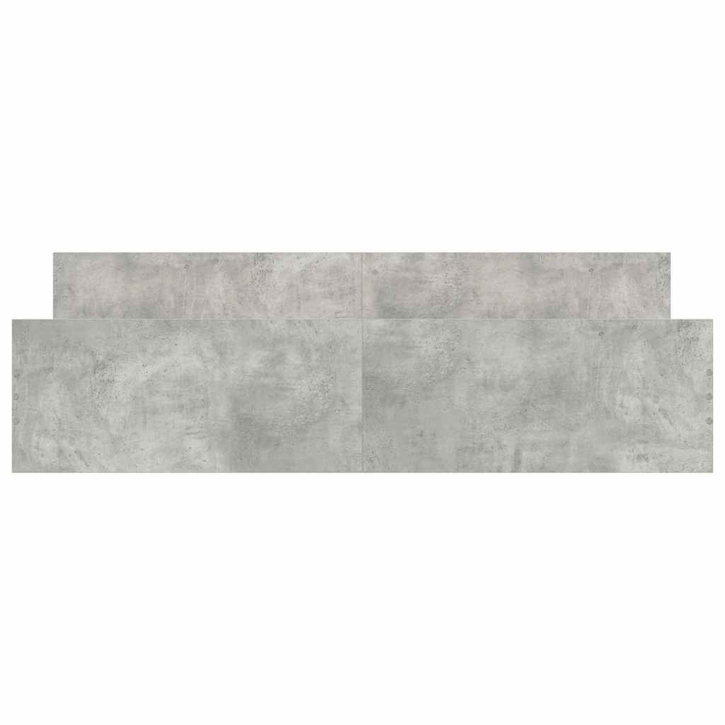 Bed Frame without Mattress Concrete Grey 160x200 cm