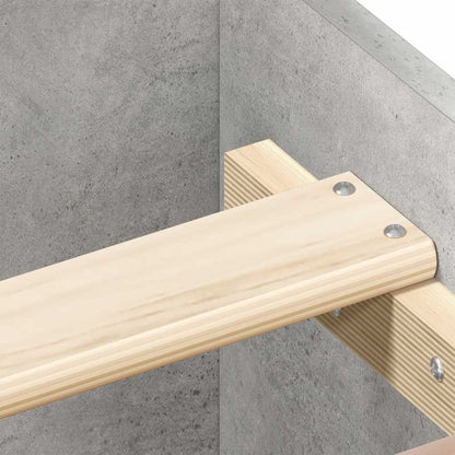 Bed Frame without Mattress Concrete Grey 160x200 cm