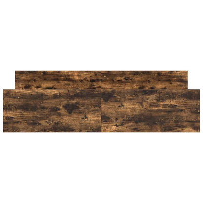 Bed Frame without Mattress Smoked Oak 160x200 cm