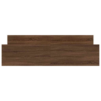 Bed Frame without Mattress Brown Oak 160x200 cm
