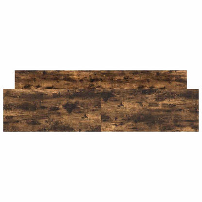 Bed Frame without Mattress Smoked Oak 180x200 cm Super King