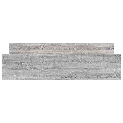 Bed Frame without Mattress Grey Sonoma 180x200 cm Super King