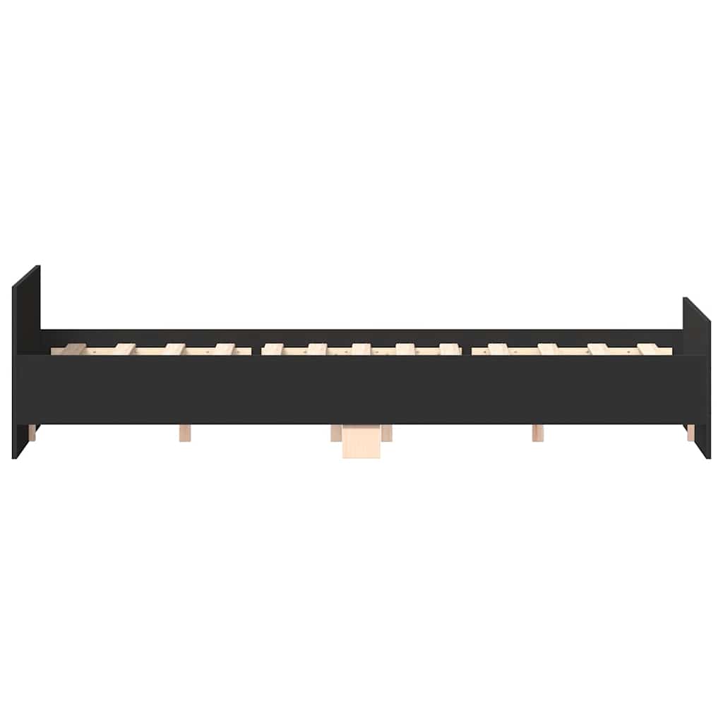 Bed Frame without Mattress Black 120x190 cm Small Double