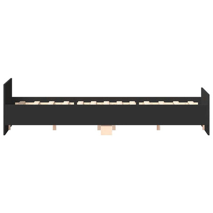 Bed Frame without Mattress Black 120x190 cm Small Double