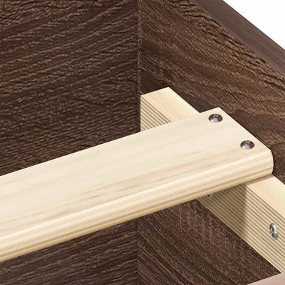 Bed Frame without Mattress Brown Oak 120x190 cm Small Double