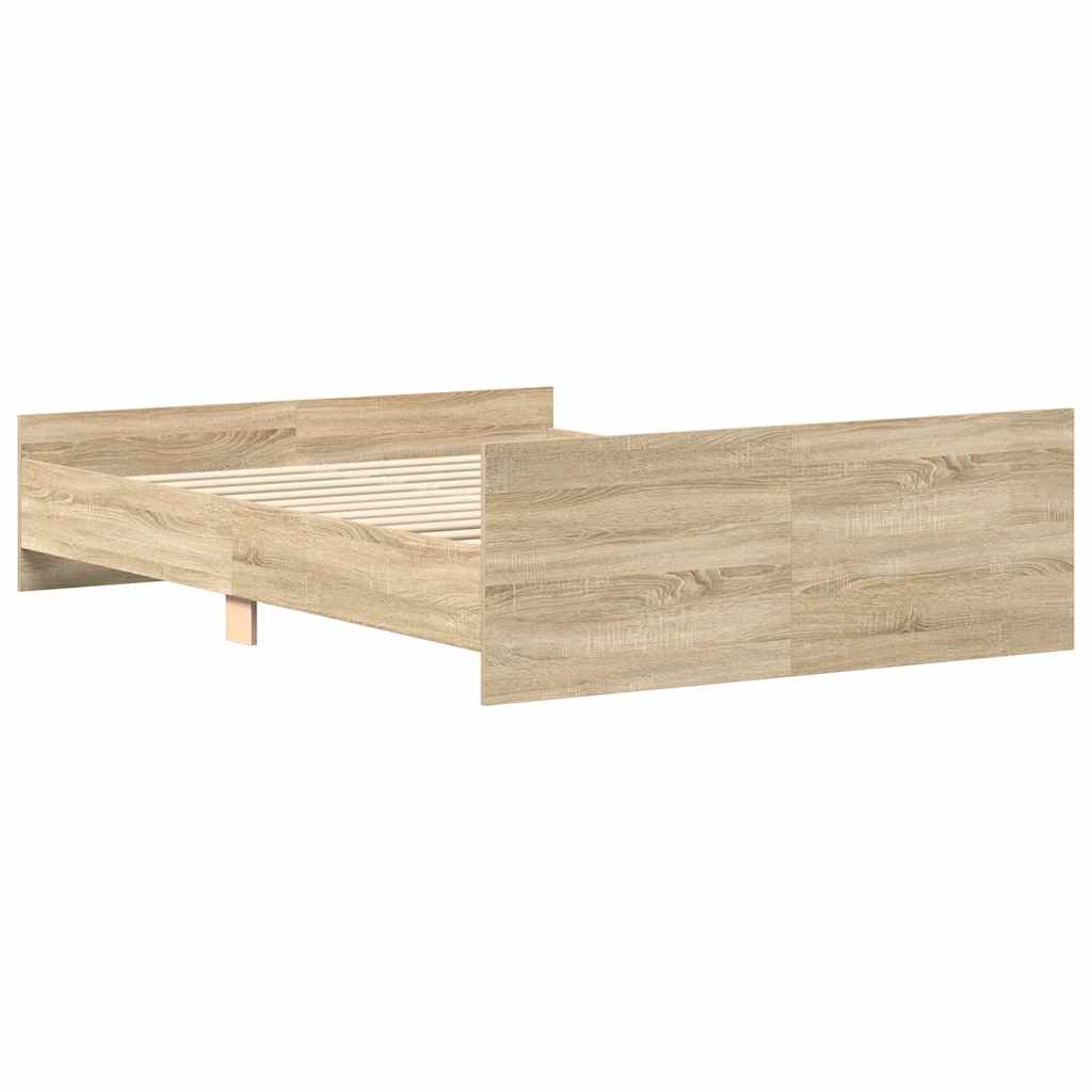 Bed Frame | Sonoma Oak | Engineered wood | Double |  Modern  | Bed Frame