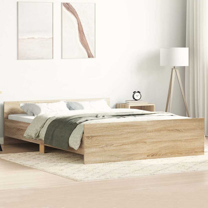 Bed Frame | Sonoma Oak | Engineered wood | Double |  Modern  | Bed Frame