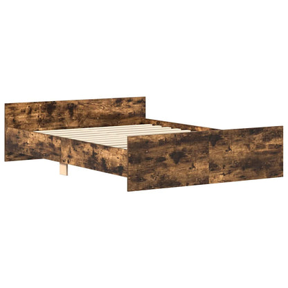 Bed Frame | Smoked Oak | Engineered wood, solid pinewood, plywood