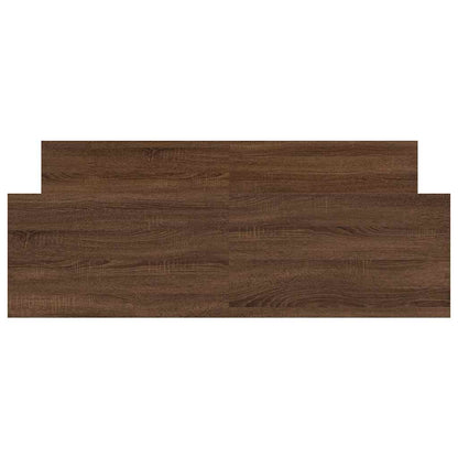 Bed Frame | Brown Oak | Engineered wood | Fits 140x190 cm Mattress