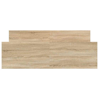 Bed Frame without Mattress Sonoma Oak 135x190 cm Double