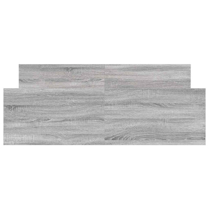 Bed Frame without Mattress Grey Sonoma 135x190 cm Double