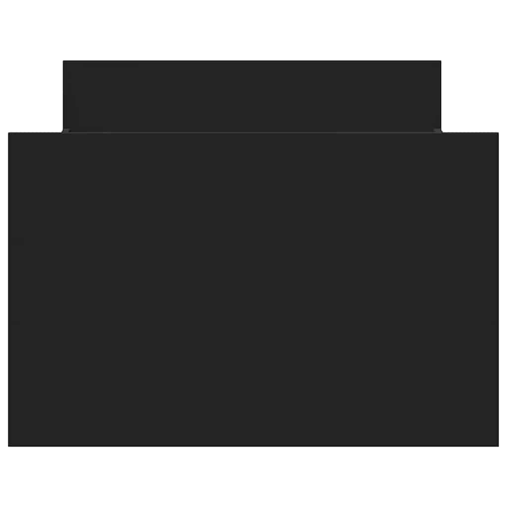 Bed Frame without Mattress Black 100x200 cm