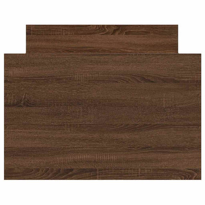 Bed Frame | Brown Oak | Engineered wood, Solid Pinewood, Plywood | Single