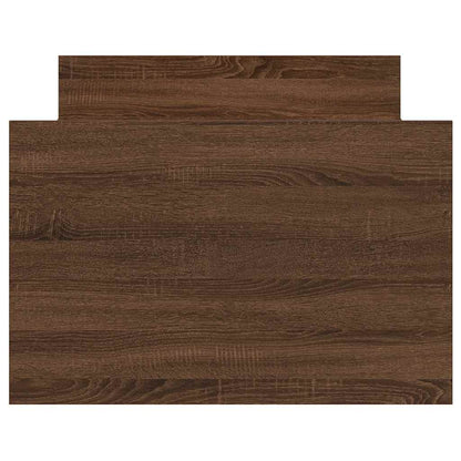 Bed Frame without Mattress Brown Oak 100x200 cm