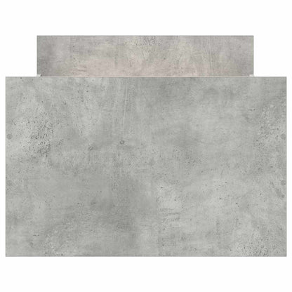 Bed Frame without Mattress Concrete Grey 75x190 cm Small Single