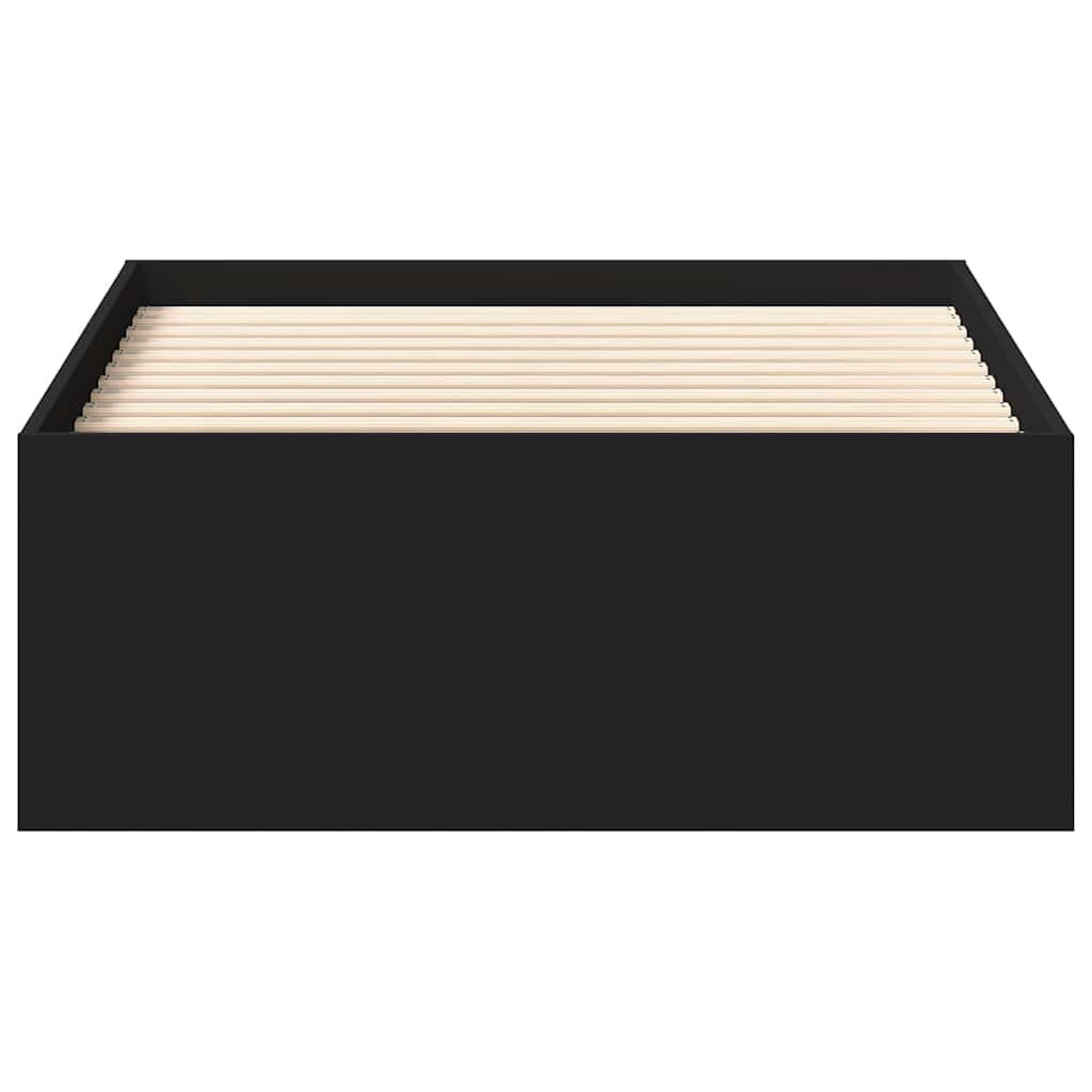 Bed Frame without Mattress Black 90x200 cm
