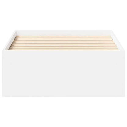 Bed Frame without Mattress White 100x200 cm