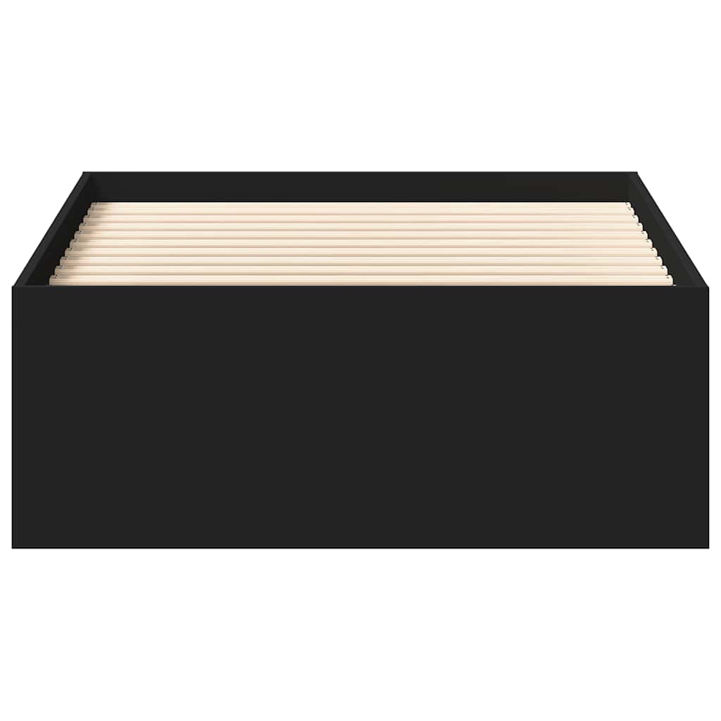 Bed Frame without Mattress Black 100x200 cm
