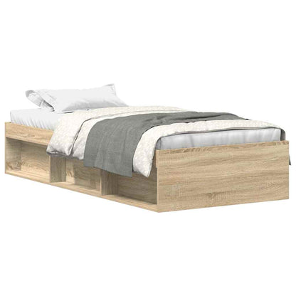 Bed Frame without Mattress Sonoma Oak 100x200 cm