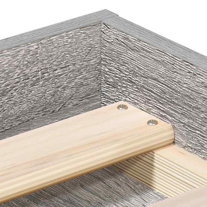 Bed Frame without Mattress Grey Sonoma 100x200 cm