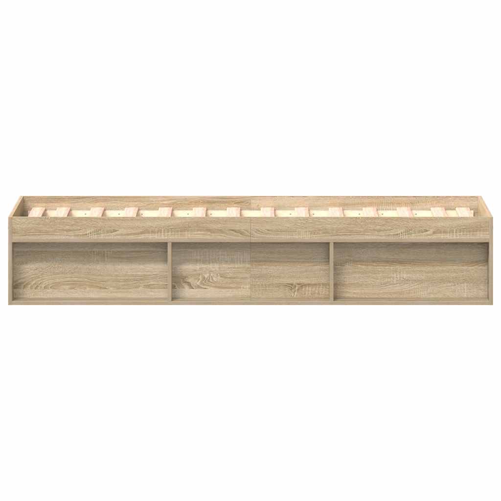 Bed Frame without Mattress Sonoma Oak 90x190 cm Single