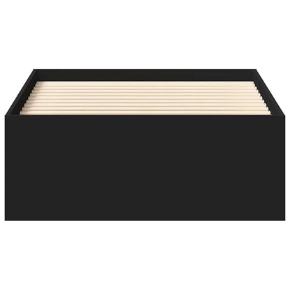 Bed Frame without Mattress Black 75x190 cm Small Single Small Single