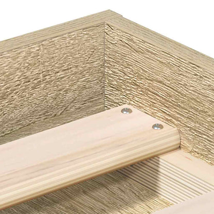 Bed Frame without Mattress Sonoma Oak 75x190 cm Small Single Small Single