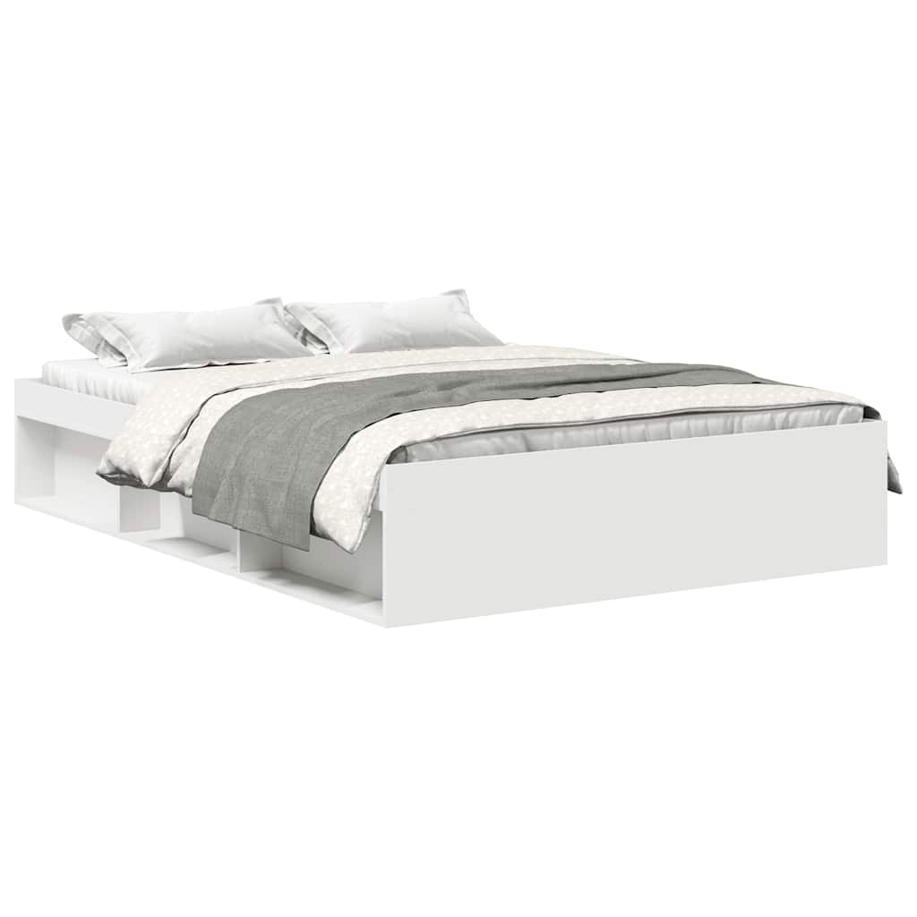 Bed Frame without Mattress White 120x200 cm