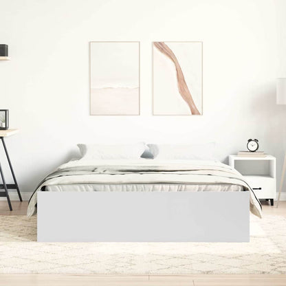 Bed Frame without Mattress White 140x200 cm