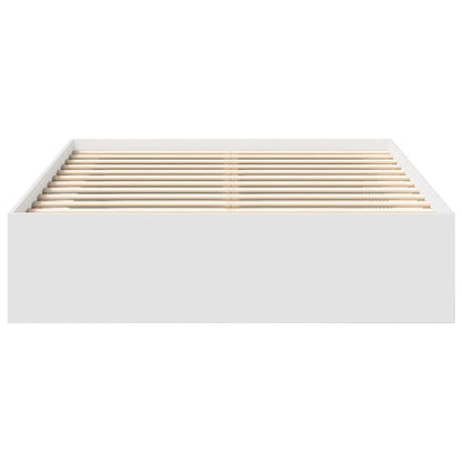 Bed Frame without Mattress White 140x200 cm