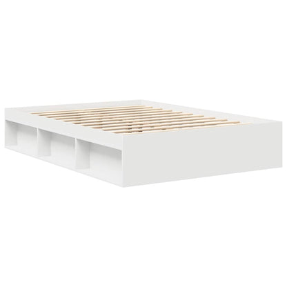 Bed Frame without Mattress White 140x200 cm