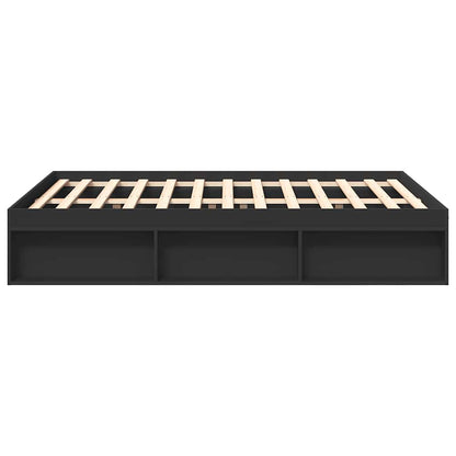 Bed Frame without Mattress Black 140x200 cm