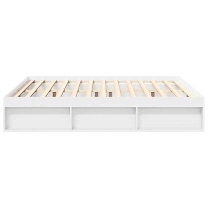 Bed Frame without Mattress White 180x200 cm Super King Super King Size