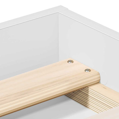Bed Frame without Mattress White 180x200 cm Super King Super King Size