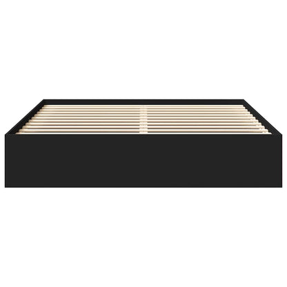 Bed Frame without Mattress Black 180x200 cm Super King Super King Size