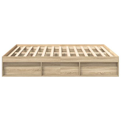 Bed Frame without Mattress Sonoma Oak 180x200 cm Super King Super King Size
