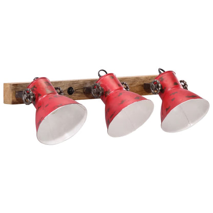 Wall Lamp 25 W Distressed Red 65x25 cm E27
