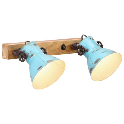 Wall Lamp 25 W Distressed Blue 45x25 cm E27