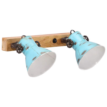 Wall Lamp 25 W Distressed Blue 45x25 cm E27
