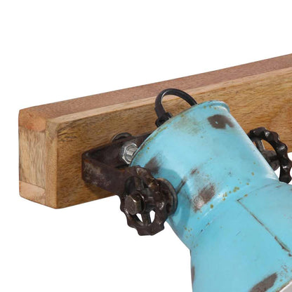 Wall Lamp 25 W Distressed Blue 45x25 cm E27