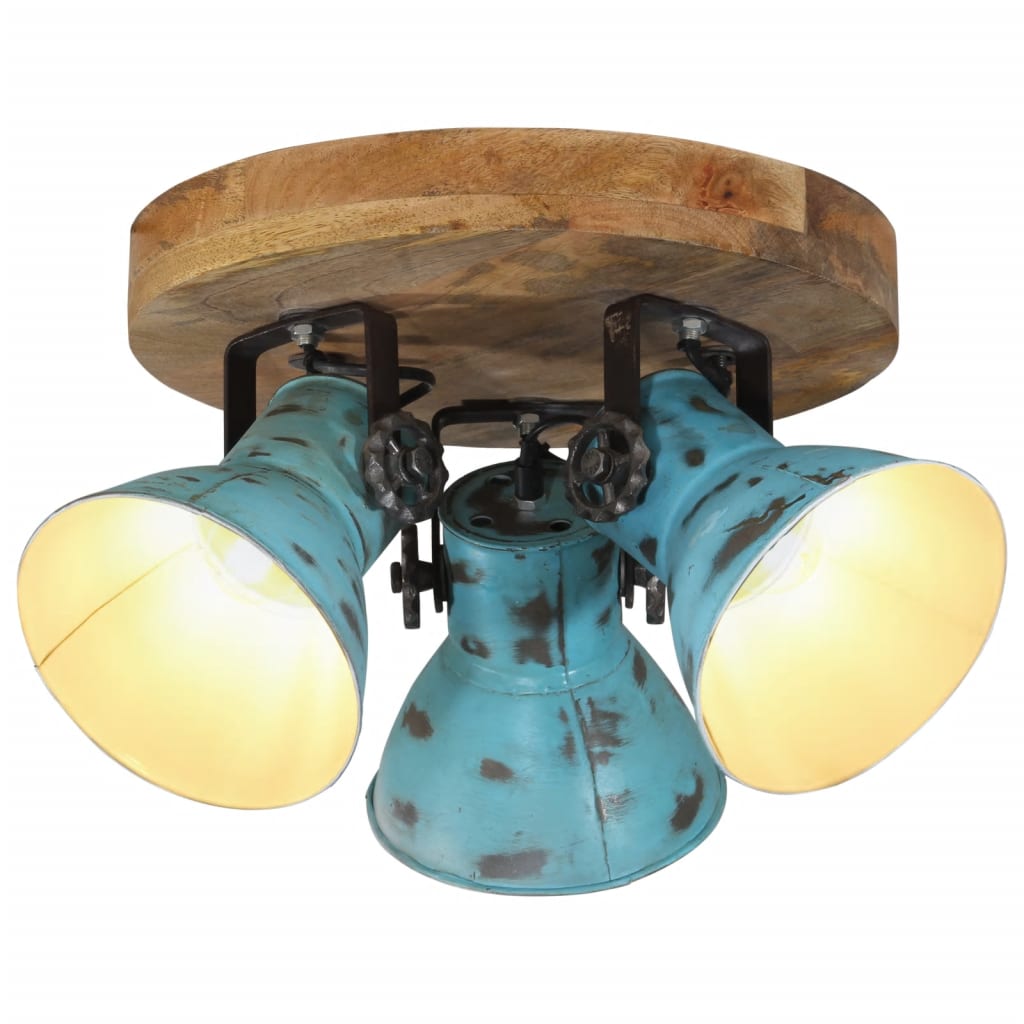 Ceiling Lamp 25 W Distressed Blue 35x35x25 cm E27